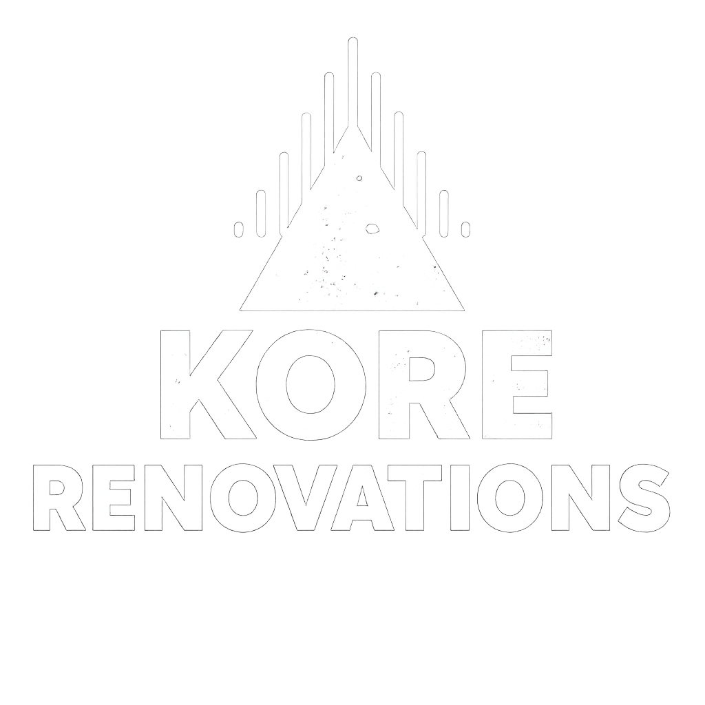kore renovations logo design